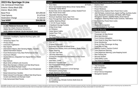 Photos of 2023 Kia Sportage X-Line for sale in Newton, IA at Gregg Young Chevrolet Newton