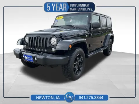Black 2017 Jeep Wrangler Unlimited Sahara for sale in Newton, IA