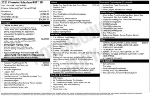 Photos of 2021 Chevrolet Suburban RST for sale in Newton, IA at Gregg Young Chevrolet Newton