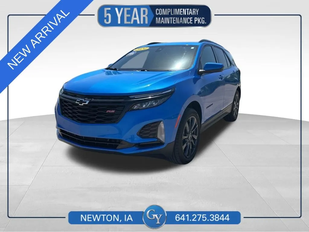 Blue 2024 Chevrolet Equinox RS for sale in Newton, IA