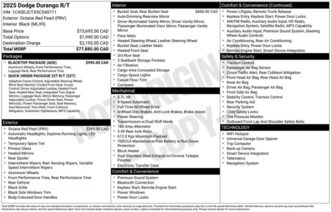 Photos of 2025 Dodge Durango R/T Plus for sale in Newton, IA at Gregg Young Chevrolet Newton