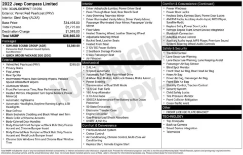 Photos of 2022 Jeep Compass Limited for sale in Newton, IA at Gregg Young Chevrolet Newton