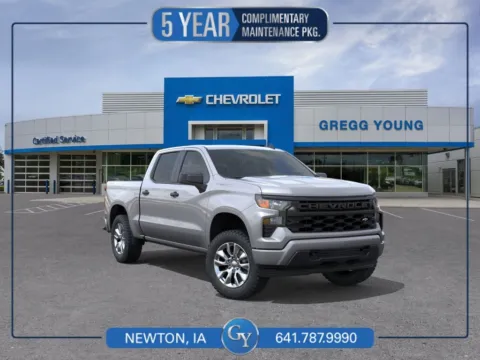 Gray 2026 Chevrolet Silverado 1500 Custom for sale in Newton, IA