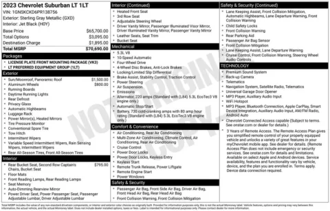 Photos of 2023 Chevrolet Suburban LT for sale in Newton, IA at Gregg Young Chevrolet Newton