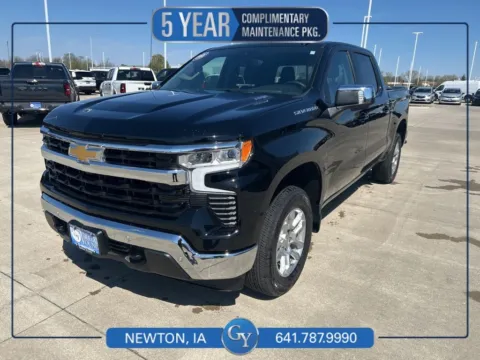 Black 2025 Chevrolet Silverado 1500 LT for sale in Newton, IA