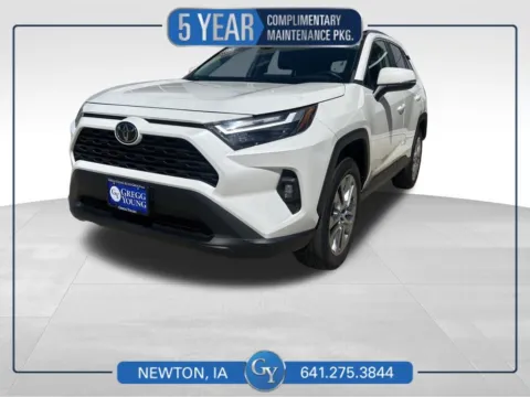 White 2022 Toyota RAV4 XLE Premium for sale in Newton, IA