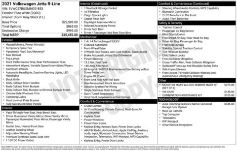 Photos of 2021 Volkswagen Jetta R-Line for sale in Newton, IA at Gregg Young Chevrolet Newton