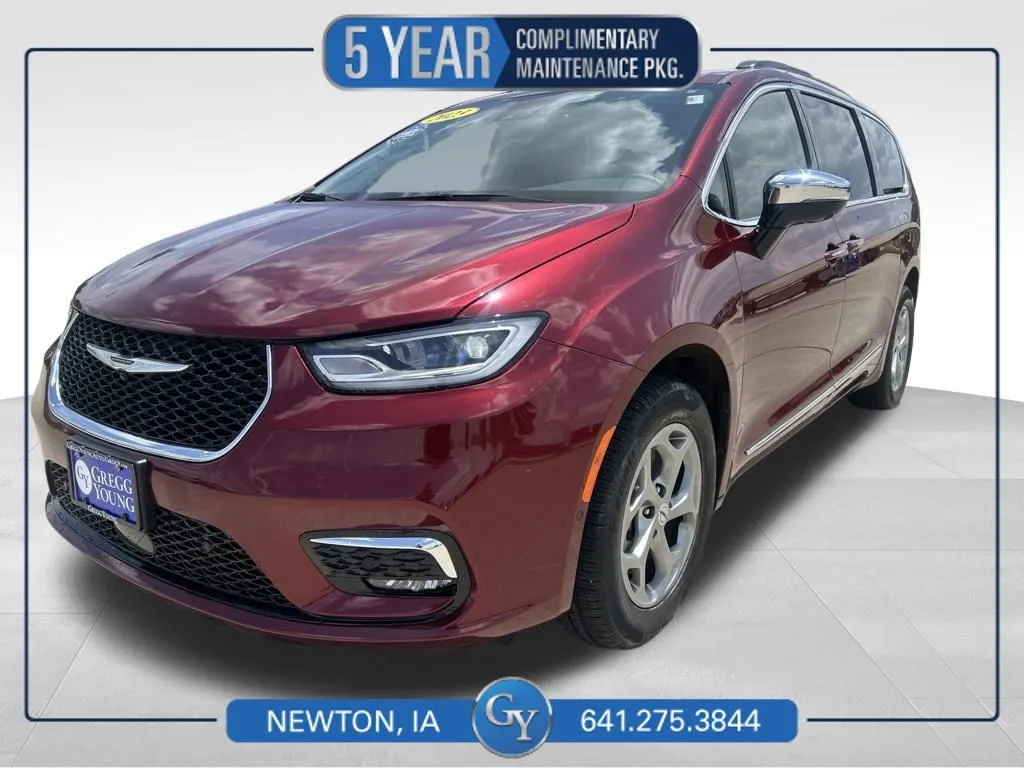 Red 2023 Chrysler Pacifica Limited for sale in Newton, IA