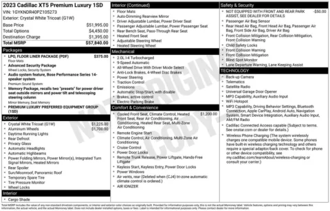 Photos of 2023 Cadillac XT5 Premium Luxury for sale in Newton, IA at Gregg Young Chevrolet Newton