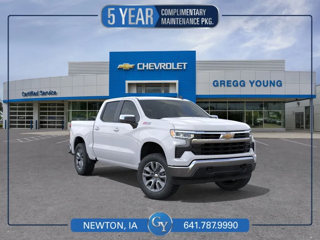 White 2026 Chevrolet Silverado 1500 LT for sale in Newton, IA