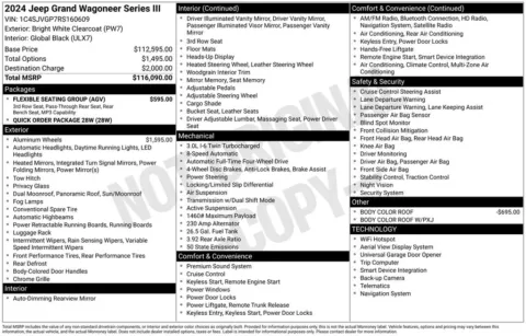 Photos of 2024 Jeep Grand Wagoneer Series III for sale in Newton, IA at Gregg Young Chevrolet Newton