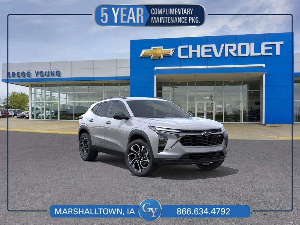 Gray 2025 Chevrolet Trax 2RS for sale in Marshalltown, IA