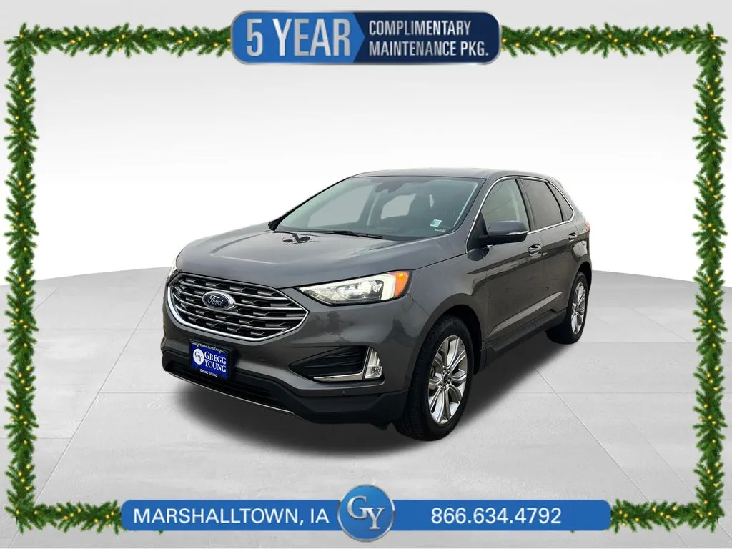Gray 2024 Ford Edge Titanium for sale in Marshalltown, IA