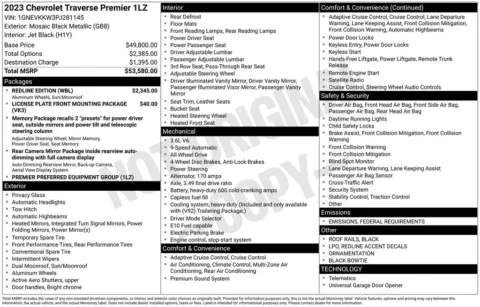 Photos of 2023 Chevrolet Traverse Premier for sale in Marshalltown, IA at Gregg Young Chevrolet Marshalltown