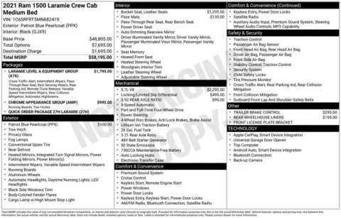 Photos of 2021 Ram 1500 Laramie for sale in Marshalltown, IA at Gregg Young Chevrolet Marshalltown