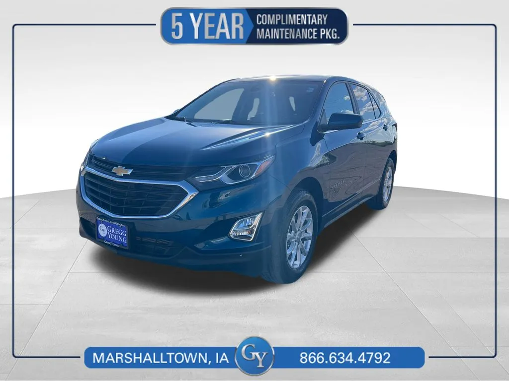 Blue 2021 Chevrolet Equinox LT for sale in Marshalltown, IA