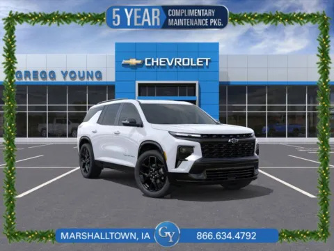 White 2026 Chevrolet Traverse RS for sale in Marshalltown, IA
