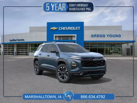 Blue 2026 Chevrolet Equinox RS for sale in Marshalltown, IA