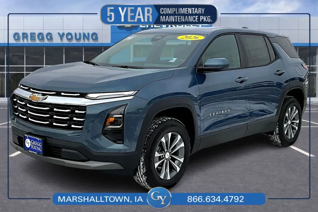 Blue 2026 Chevrolet Equinox LT for sale in Marshalltown, IA