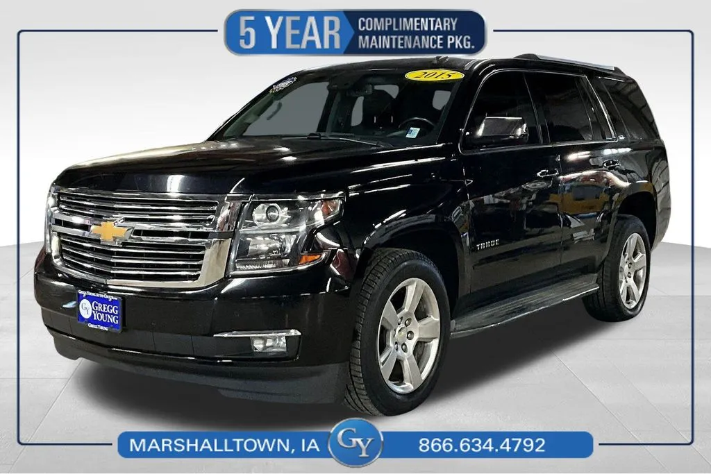 Black 2015 Chevrolet Tahoe LTZ for sale in Marshalltown, IA