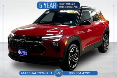 Red 2026 Chevrolet TrailBlazer RS for sale in Marshalltown, IA
