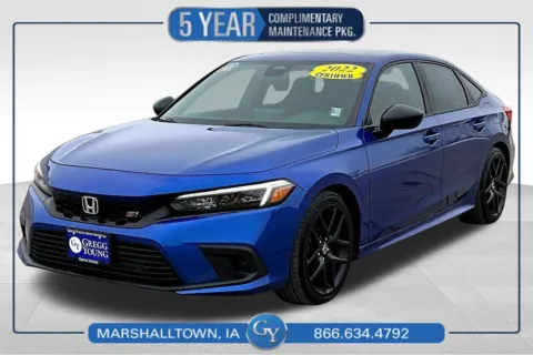 Blue 2022 Honda Civic Si for sale in Marshalltown, IA