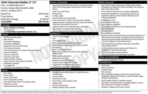 Photos of 2024 Chevrolet Malibu LT for sale in Marshalltown, IA at Gregg Young Chevrolet Marshalltown