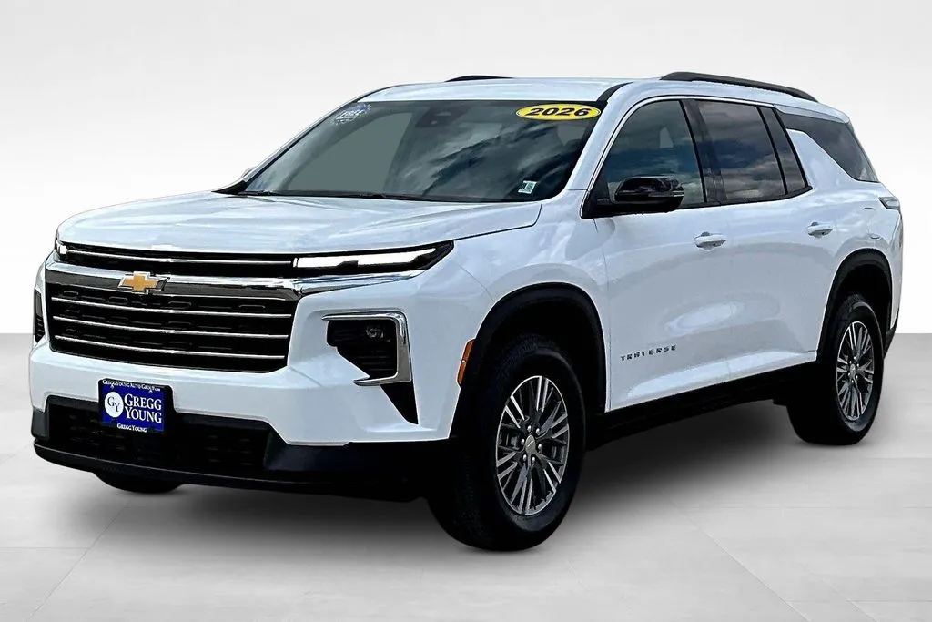 White 2026 Chevrolet Traverse LT for sale in Marshalltown, IA