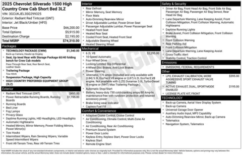 Photos of 2025 Chevrolet Silverado 1500 High Country for sale in Marshalltown, IA at Gregg Young Chevrolet Marshalltown