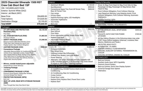 Photos of 2025 Chevrolet Silverado 1500 RST for sale in Marshalltown, IA at Gregg Young Chevrolet Marshalltown