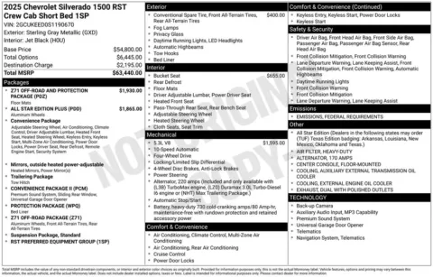 Photos of 2025 Chevrolet Silverado 1500 RST for sale in Marshalltown, IA at Gregg Young Chevrolet Marshalltown