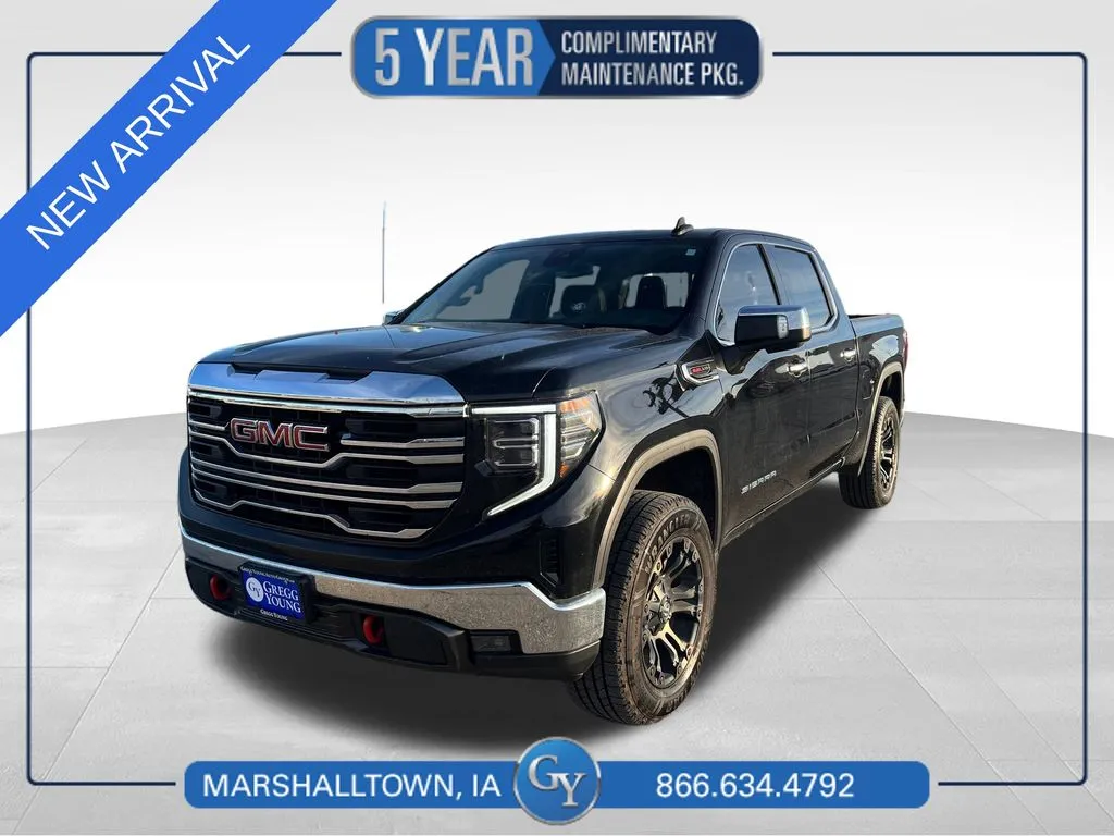 Black 2022 GMC Sierra 1500 SLT for sale in Marshalltown, IA