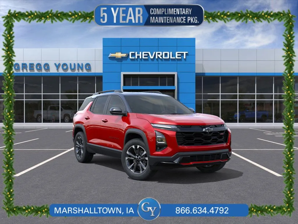 Red 2026 Chevrolet Equinox RS for sale in Marshalltown, IA