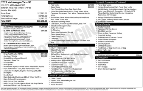 Photos of 2022 Volkswagen Taos 1.5T SE for sale in Marshalltown, IA at Gregg Young Chevrolet Marshalltown