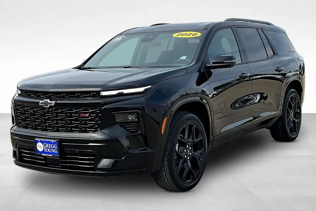 Black 2026 Chevrolet Traverse RS for sale in Marshalltown, IA