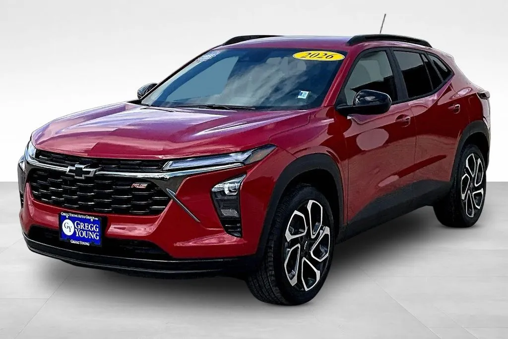 Red 2026 Chevrolet Trax 2RS for sale in Marshalltown, IA