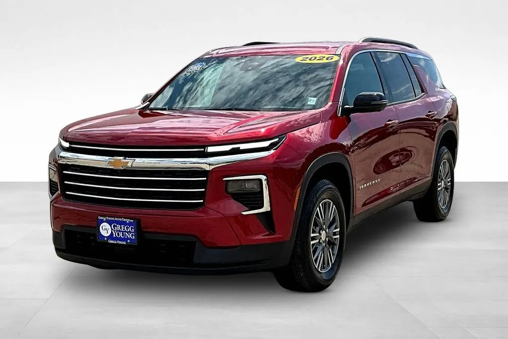 Red 2026 Chevrolet Traverse LT for sale in Marshalltown, IA