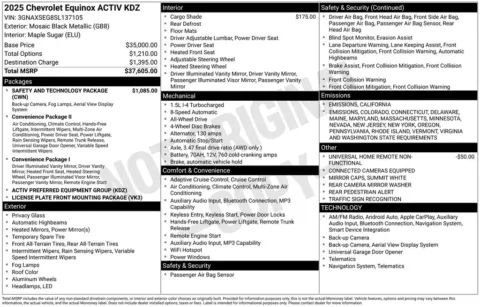 Photos of 2025 Chevrolet Equinox ACTIV for sale in Marshalltown, IA at Gregg Young Chevrolet Marshalltown