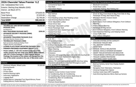 Photos of 2026 Chevrolet Tahoe Premier for sale in Marshalltown, IA at Gregg Young Chevrolet Marshalltown