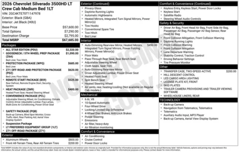 Photos of 2026 Chevrolet Silverado 3500HD LT for sale in Marshalltown, IA at Gregg Young Chevrolet Marshalltown