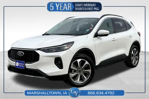 White 2024 Ford Escape Platinum for sale in Marshalltown, IA