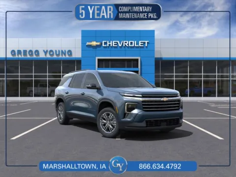 Blue 2025 Chevrolet Traverse LT for sale in Marshalltown, IA