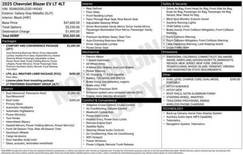 Photos of 2025 Chevrolet Blazer EV LT for sale in Marshalltown, IA at Gregg Young Chevrolet Marshalltown