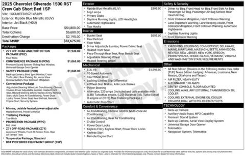 Photos of 2025 Chevrolet Silverado 1500 RST for sale in Marshalltown, IA at Gregg Young Chevrolet Marshalltown