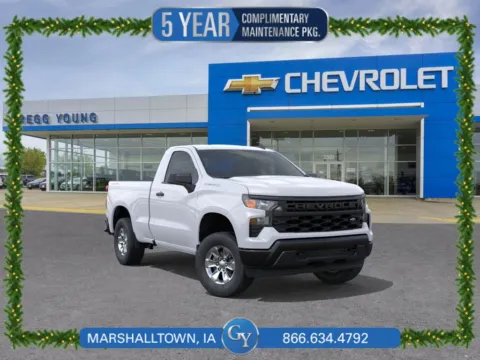 White 2026 Chevrolet Silverado 1500 WT for sale in Marshalltown, IA