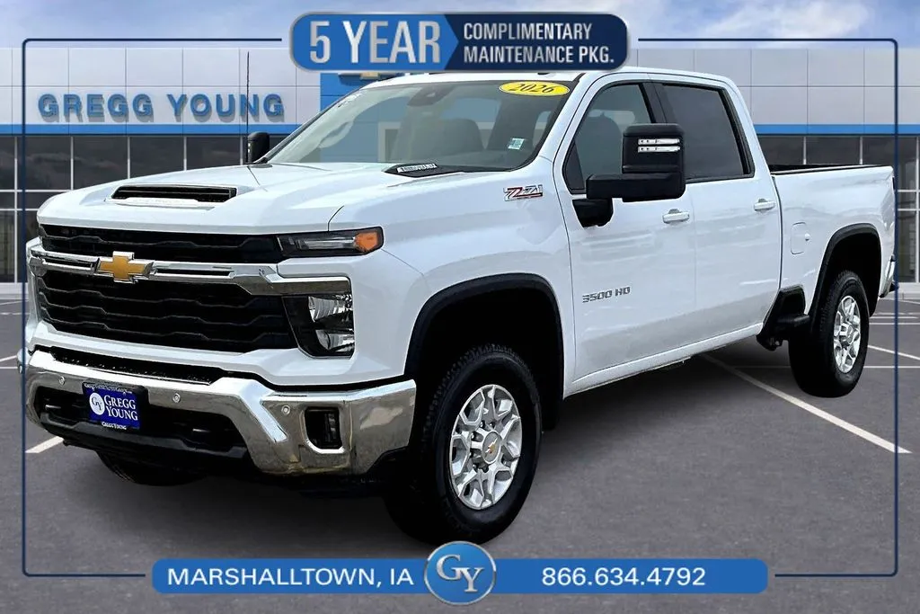 White 2026 Chevrolet Silverado 3500HD LT for sale in Marshalltown, IA