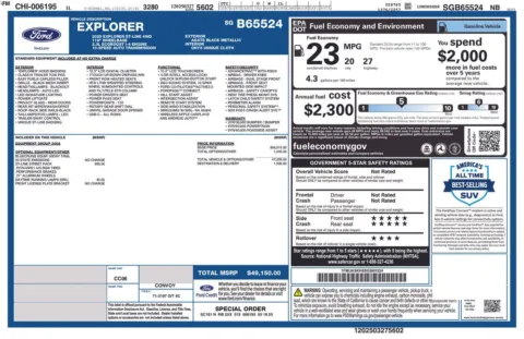 Photos of 2025 Ford Explorer ST-Line for sale in Marshalltown, IA at Gregg Young Chevrolet Marshalltown