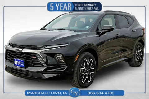 Black 2026 Chevrolet Blazer RS for sale in Marshalltown, IA