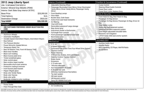 Photos of 2012 Jeep Liberty Sport for sale in Marshalltown, IA at Gregg Young Chevrolet Marshalltown