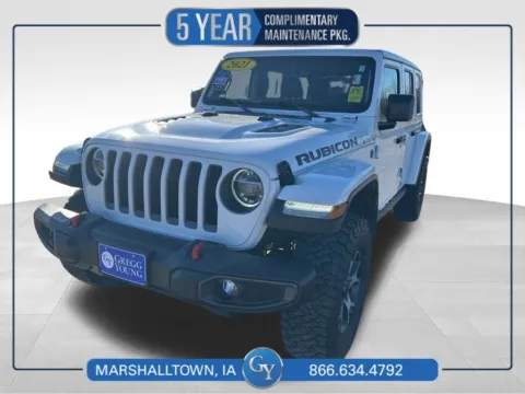 White 2021 Jeep Wrangler Unlimited Rubicon for sale in Marshalltown, IA